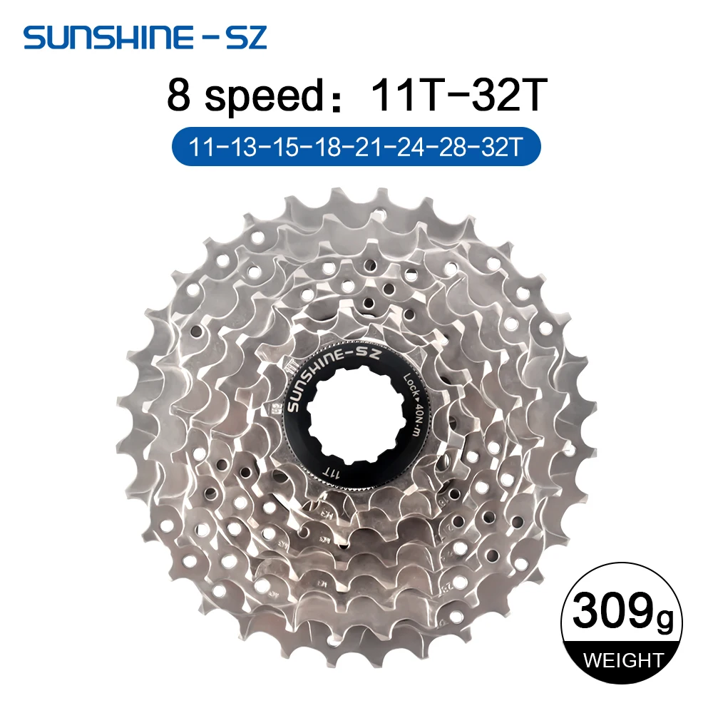 Sunshine Road Bike Cassette 8 9 10 11 12 Speed Bicycle Sprocket 25T 28T 30T 32T 34T 36T 11V K7 Speed Bike Ratchet Cycling Parts image 3