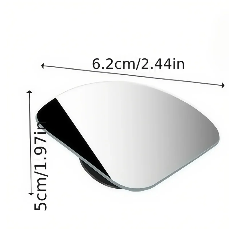 2pcs/set Adjustable HD Glass Convex Car Motorcycle Blind Spot Mirror for Parking Rear View Mirror