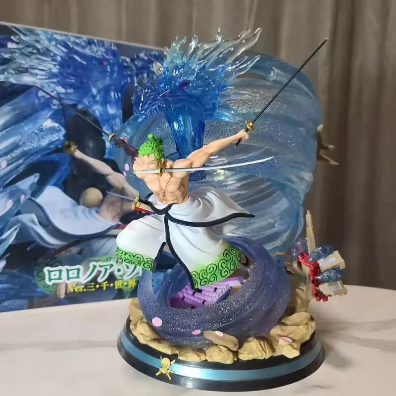 

One Piece Gk Statue Roronoa Zoro Wano Country Tornado Dragon Boxed Collectible Anime Model Figure For Adult Collection