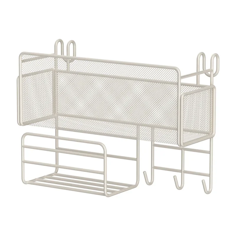 Hanging Bedside Rack Organizer Storage Bed Shelf with Hooks Storage Box for Dorm Rooms Bed for Mobile Phones Tissue Rack