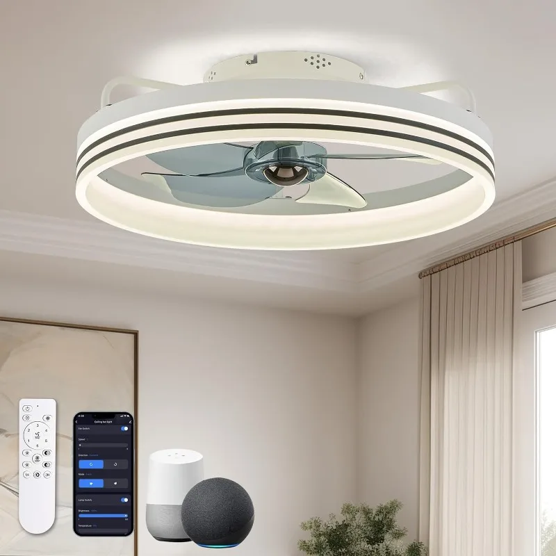 Smart Ceiling Fan with Alexa/Google Assistant/APP Control, 20