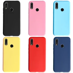 For Huawei Y6S Y6 2019 Bumper Soft Cover TPU Matte Silicon Phone Case For Huawei Honor 8A Y6 S Y6 Prime 2019 Phone Back Cover