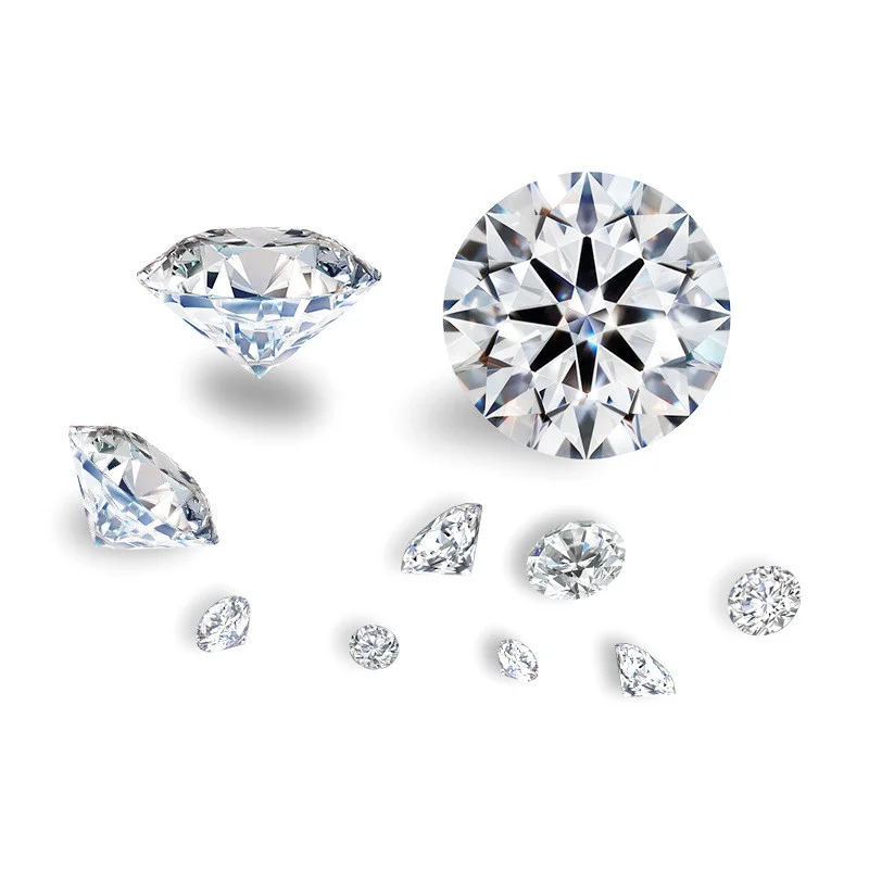 100 % echte D VVS-VS im Labor gezüchtete Diamanten 0,2 ct ~ 5,5 ct HPHT 3EX Cut Loose Diamond Großhandel runder Diamant ohne IGI GIA-Zertifikat