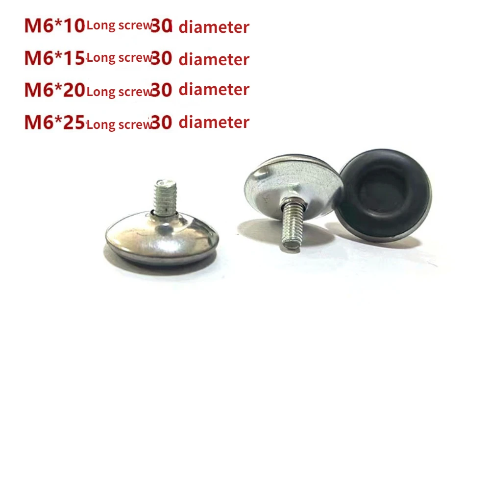 30MM Base Diameter Metal Threaded Stem Furniture Table Desk Glide Leg Leveler Screw Leveling Foot Adjustable Leveling Feet