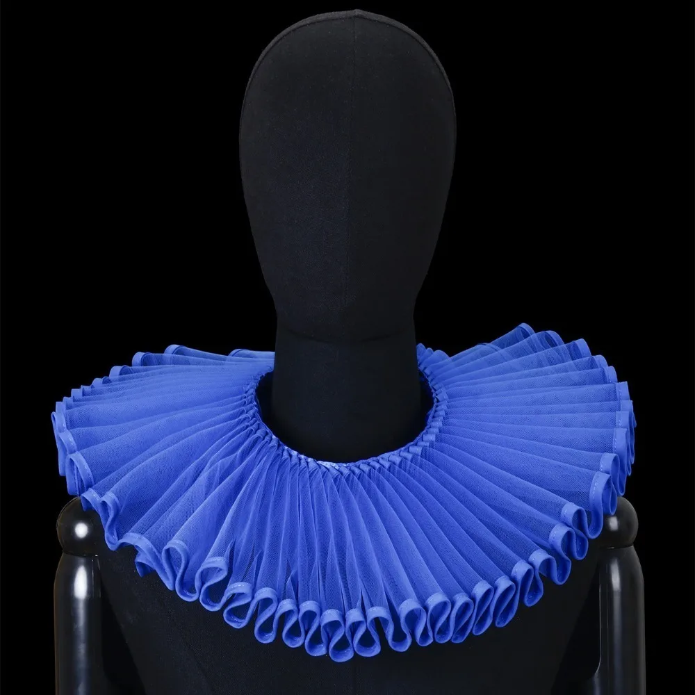 Detachable Shakespeare Neck Ruffled Collar Vintage Victorian Costume Renaissance False Collar Elegant