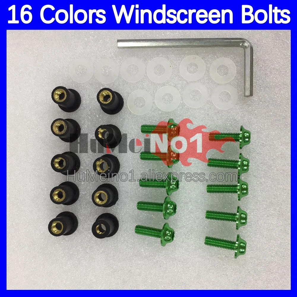 31pcs Motorcycle Windscreen Bolts For KAWASAKI NINJA KZ1000 Z1000 KZ Z 1000 CC Z-1000 14 15 16 17 18 19 Windshield Screws Nuts