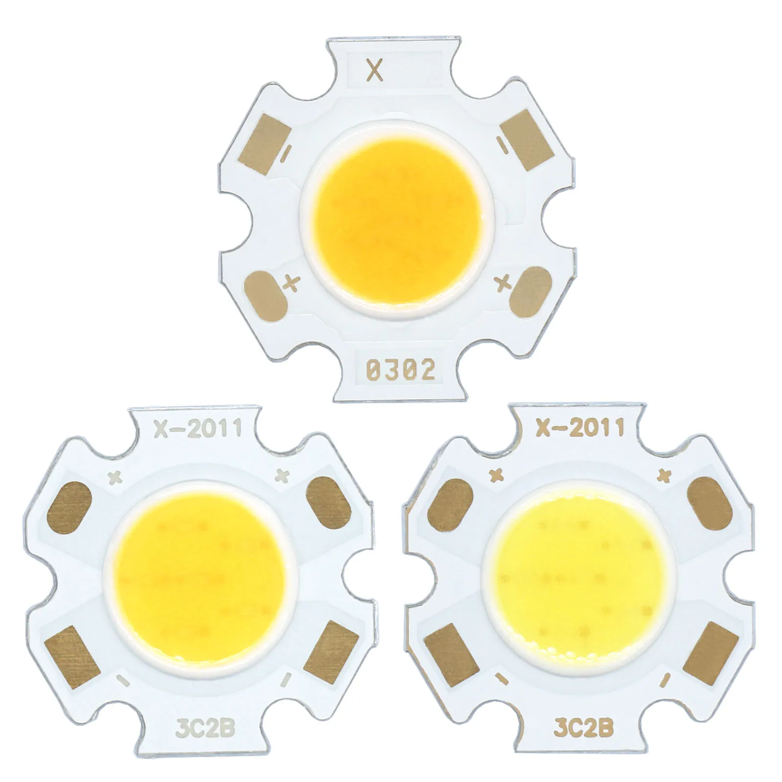 Chip de fuente LED COB de alta potencia, 5 piezas, 3W, 5W, 7W, 10W, diodo emisor de luz, Chip Bridgelux de 20mm para foco Downlight DIY