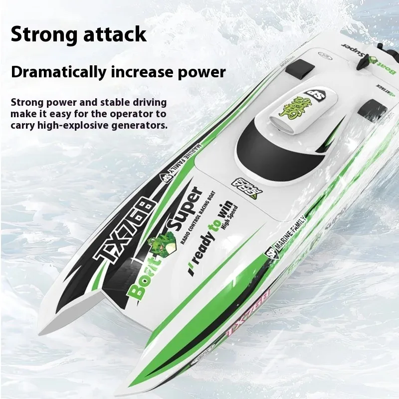 TX768 RC Boat Water Cooling Brushless Motor 2.4G High Speed Boat Turbojet Remote Control Boat Ship Toys for Boys Gift
