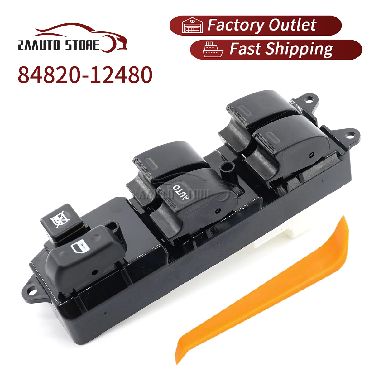 

For Toyota Corolla RAV4 Sienna 84820-12480 LHD Front Left Window Control Switch Regulator Car Parts Accessories 18Pins