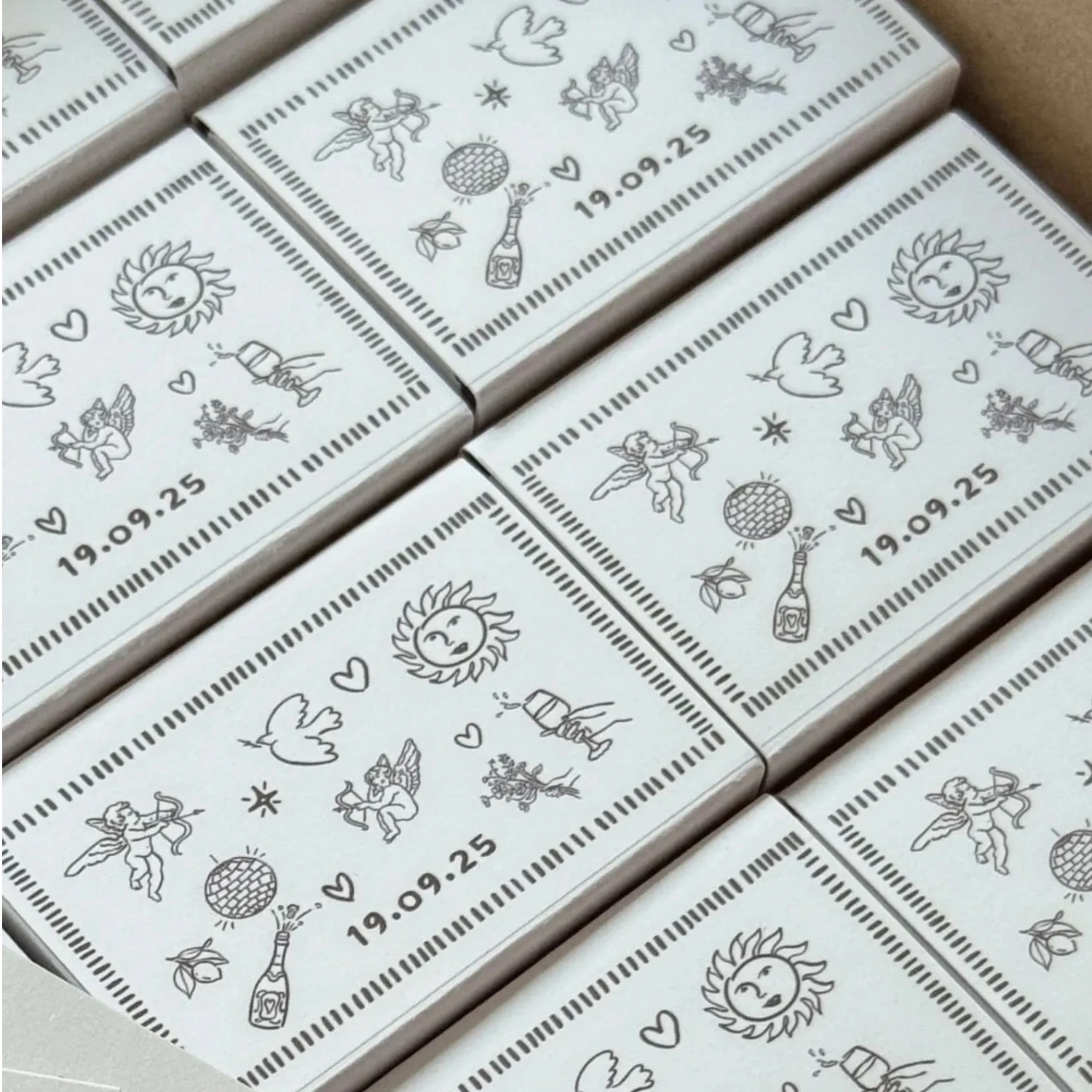 

Custom Wedding Favors – Bulk Matchboxes with Personalized Design | Unique Matchboxes | Next-Day Shipping & Free Preview within