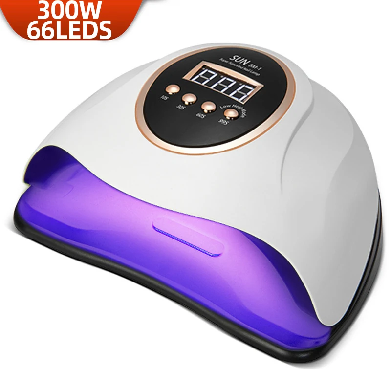 NEW 300W Professional Nail Dryer Lamp For Manicure 66LEDS Powerful UV Gel Nail Lamp With Large LED Touch Screen Nail Equipment