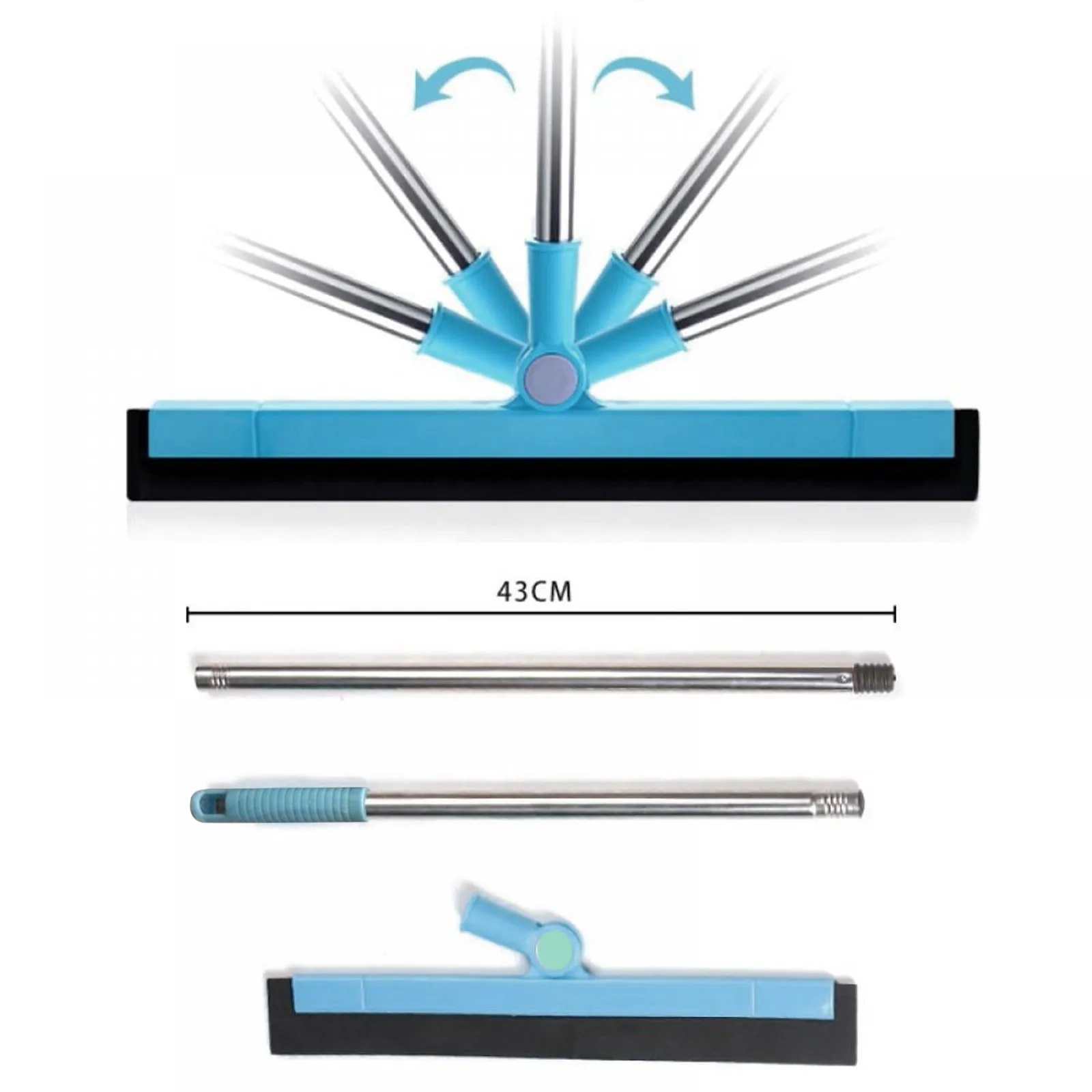 Household Mop Silicone Magic Broom Floor Clean Squeegee Hair Dust Brooms Bathroom Floor Wiper Household Glass Cleaning Tool