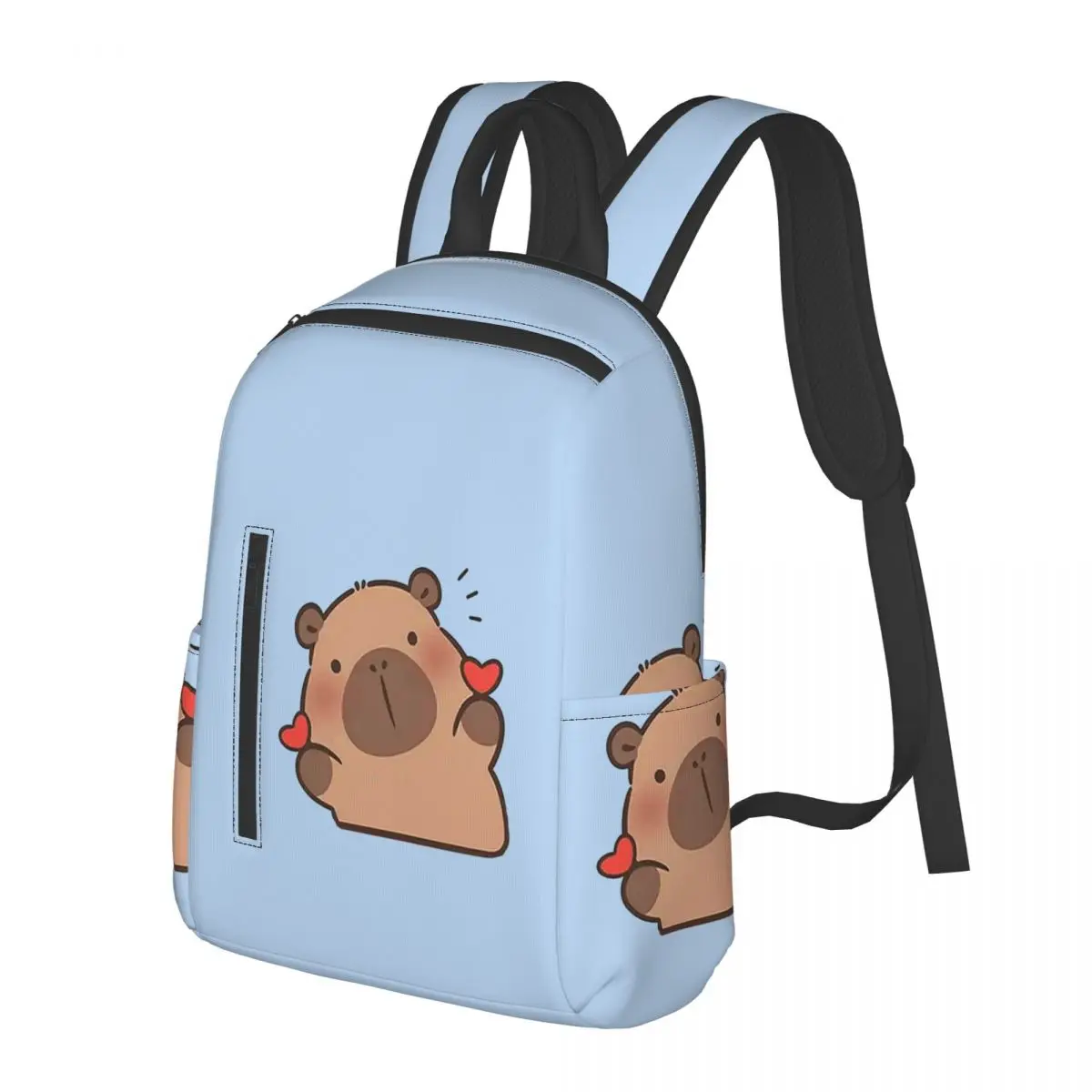 Cute Capybara Be Cappy Student Backpack School Bag Hiking Travel Daypack for Boys Girls Bookbag Shoulder Bags