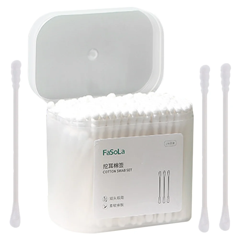 

Ear-picking Cotton Swab Buds Swabs Wax Applicator Eyelash White Log Paddle Paper Shaft