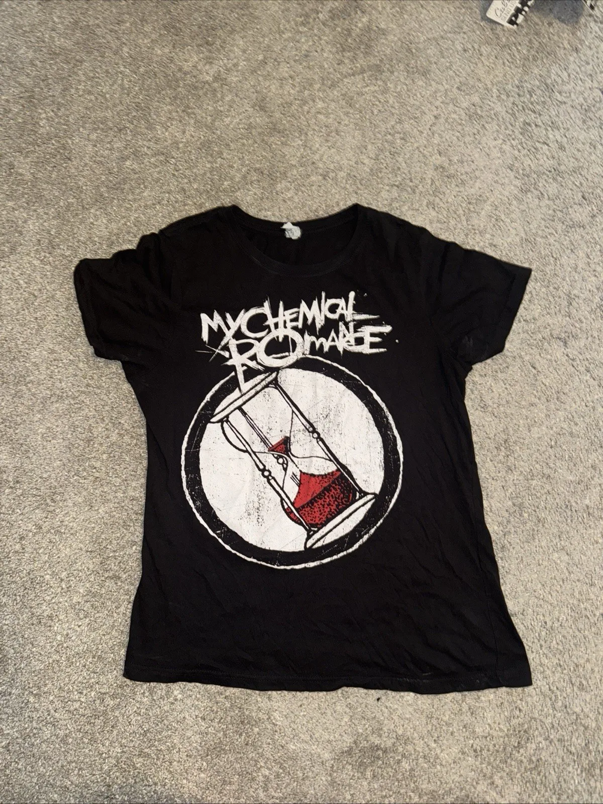 

Y2K My Chemical Romance футболка Hour Glass EMO женская черная MCR Rock XL HTF мужская дизайнерская одежда забавный подарок