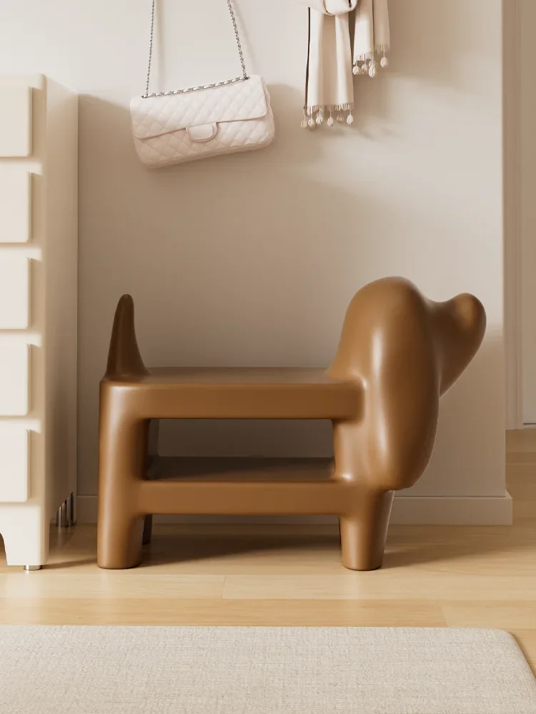 Creative Dog Shoe Changing Stool at the Entrance Entrance, Home Integrated Living Room Decoration