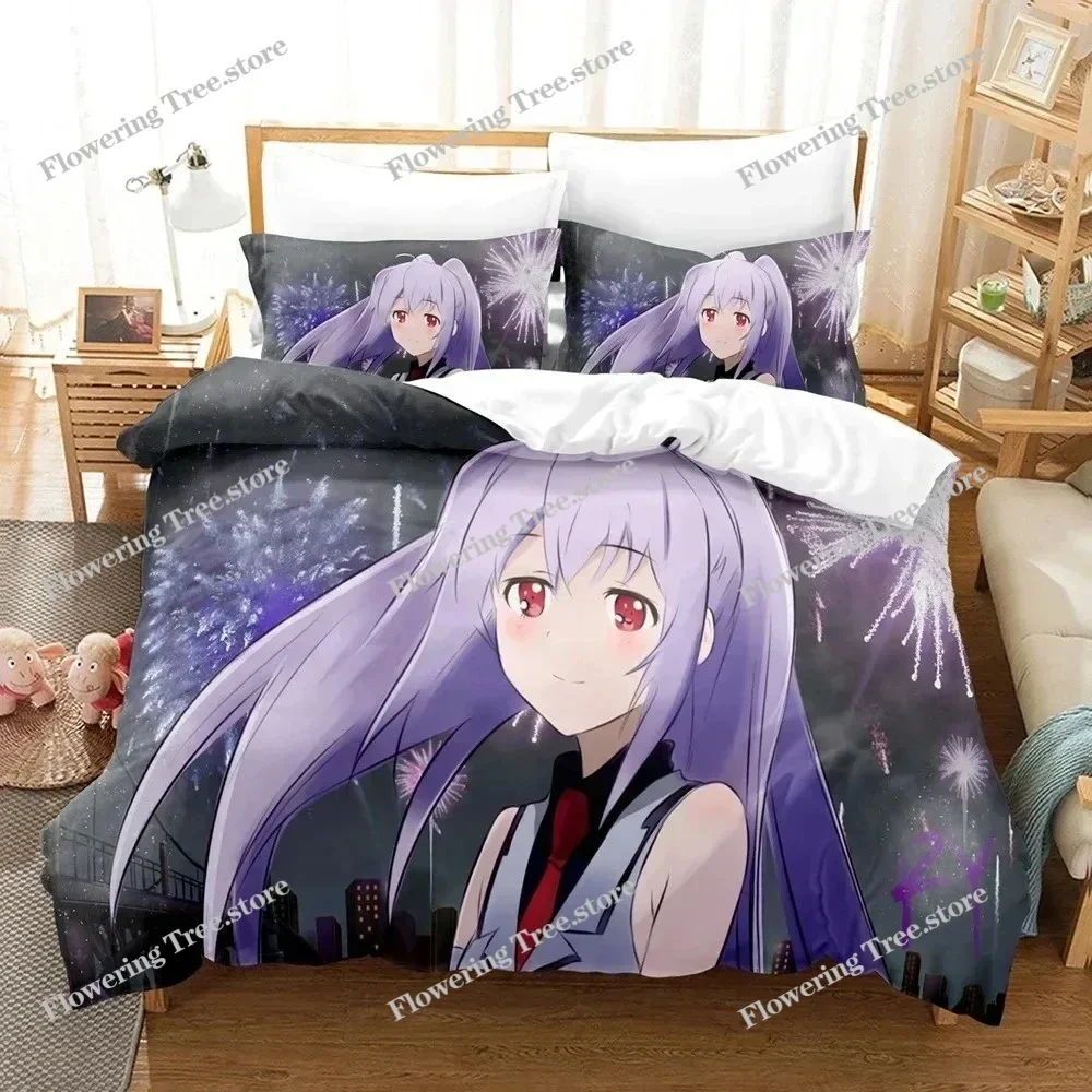 

Anime Plastic Memories Isla Bedding Set Boys Girls Twin Queen Size Duvet Cover Pillowcase Bed Kids Adult Home Textile029