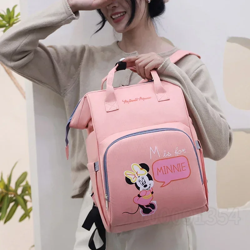 Disney Neue Mode Baby Windel Beutel Große Kapazität Mutterschaft Tasche Baby Wasserdichte Kinderwagen Rucksack Mickey Maus Baby Windel Tasche