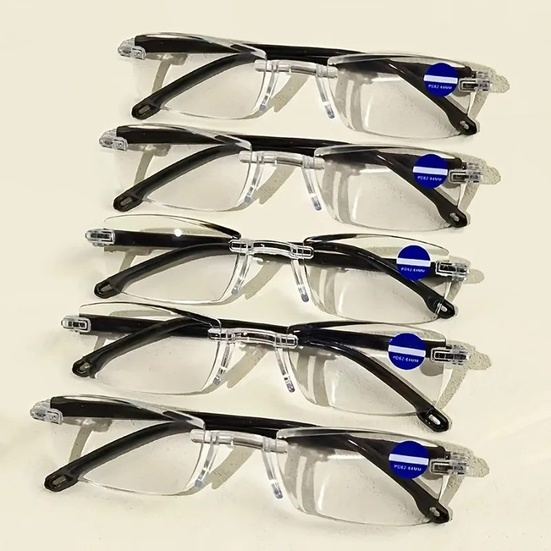 5pcs 5pcs Clear Transparent Presbyopia Glasses Male Female Small Frame Square Integrated Lens Durable Presbyopia Glasses - Aliexpress Deal