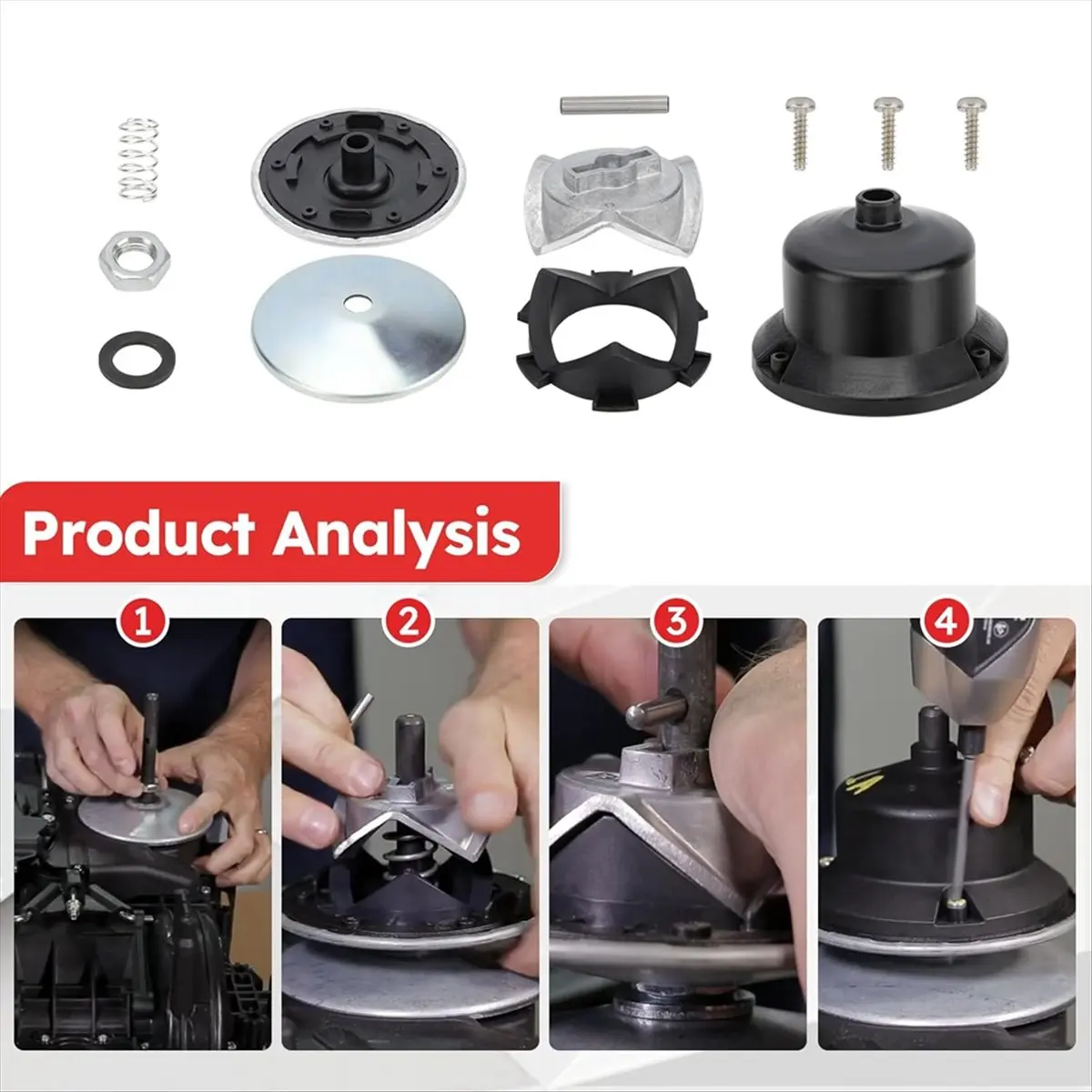 【Best Seller】GT79253 General Transmission Driven Kit RS800 Driven Pulley Kit Lawn Mowers Tractor Replace for 587086701 21549032