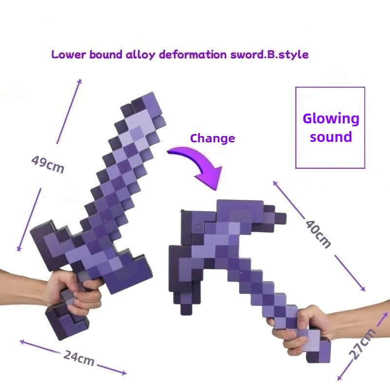 6 أنواع من نموذج سيف التفاعل المعركة، نموذج لعبة دمية الحركة يمكن أن ينبعث الضوء والصوت، لعبة مجسمة هدية عيد ميلاد للأطفال