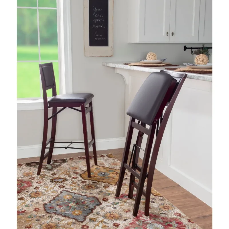 

Kristle 30" Folding Mid Back Bar Stool