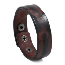 New design simple vintage genuine leather bracelet