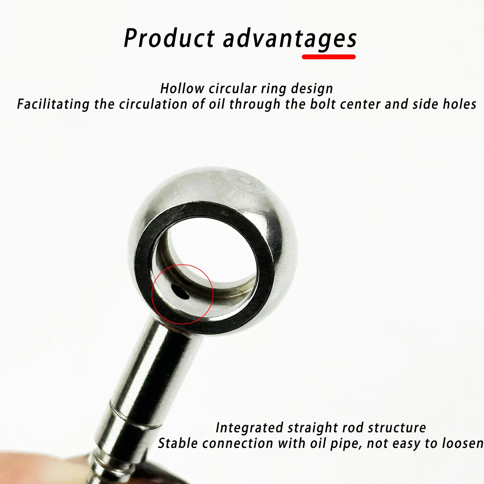 10mm Stainless Banjo Bolt Fitting 0-28-90 Degree for Motorcycle Racing Brake Clutch Oil Hose Line Oil pipe joint ball head