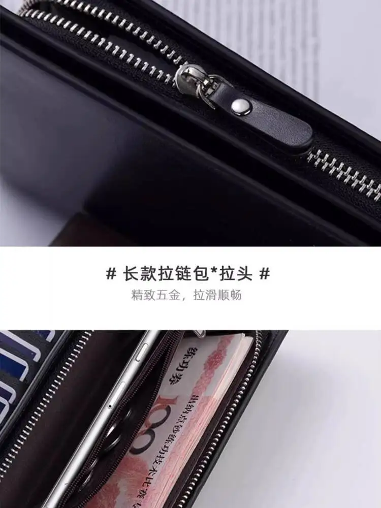 Genshin Impact Hu Tao Merchandise 2D Anime Wangshengtang Master PU Long Zipper Wallet Card Holder Anime