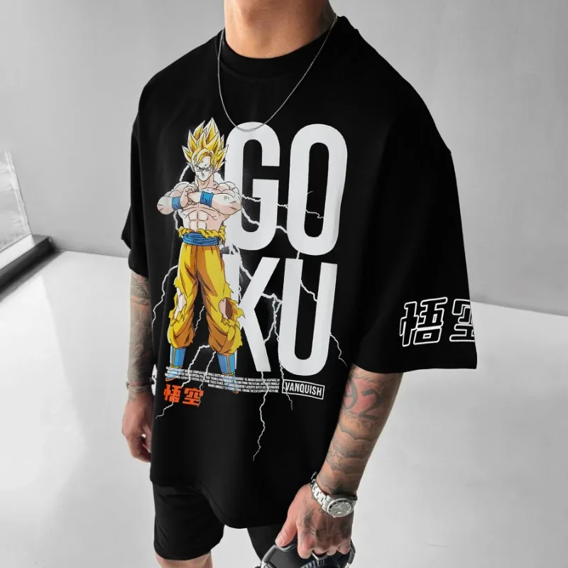 

2025 Dragon Ball Summer Authentic Licensed Goku Oversized Tee - Official Retro Anime Style Comfortable Unisex Cotton T-Shirt