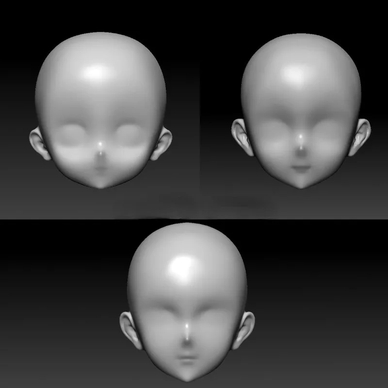 Moule en silicone pour beurre irrigation polymère, visage de bébé de dessin animé mignon, outils de poterie de bricolage, ultra léger, multi-spécifications