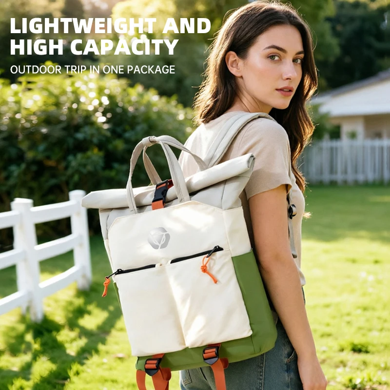 Women's backpack 2026 new model, backpack for junior high school girls and college students, large capacity, lightweight travel bag, men's luggage