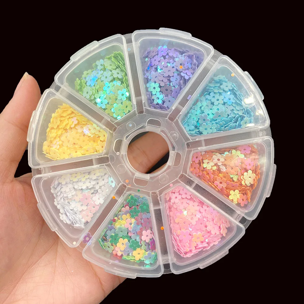 60 g/scatola gatto zampa fiore testa di coniglio forma Paillettes sciolte per artigianato Paillettes Glitter Nail Art decorazione coriandoli fai da