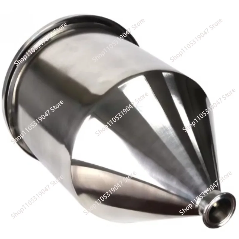 Sanitary Stainless Steel Funnel Non-Standard Paste Liquid Cylinder Filling Machine Food Machinery Hopper Feeding Blanking
