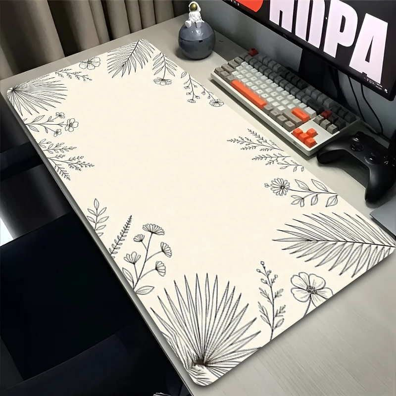 Large Extended Mouse Pad Minimalist Art Style office Table Mat Varmilo Keyboard Pad Gaming Accessories XXL Esports Game Mousepad