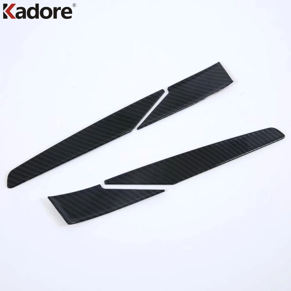 For Hyundai Kona Encino Kauai SUV 2017-2019 2020 2021 2022 Carbon Fiber Car Rearview Mirror Cover Trim Molding Strip Accessories