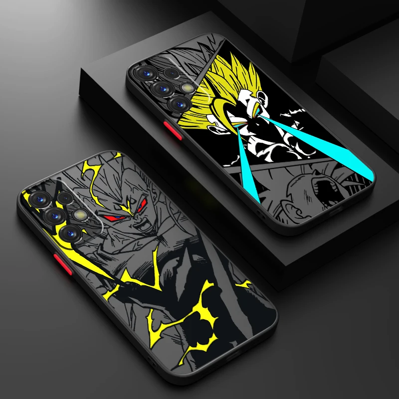 D-Dragon Ball Anime Cute Frosted Translucent For Samsung Note 20 A35 A03 A54 A35 A22 A34 A14 A24 A04 A55 5G Back Phone Case