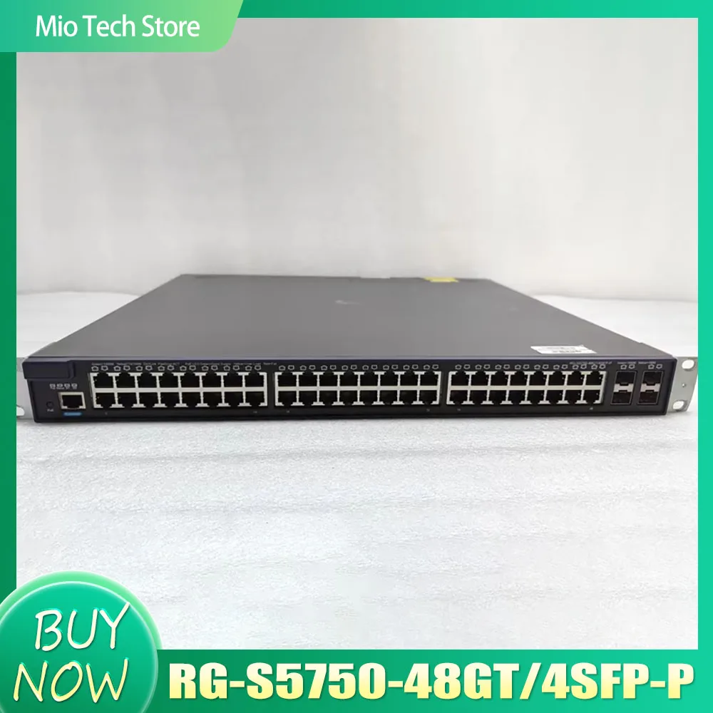 

Трехслойный коммутатор RG-S5750-48GT/4SFP-P с 48 портами Gigabit Ethernet 4 оптоволоконными портами SFP