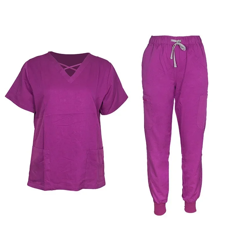 Uniforme médical pour femmes, combinaisons de médecin de clinique décentralisées, pantalons de jogging, vêtements d'infirmière dentaire, LMW012