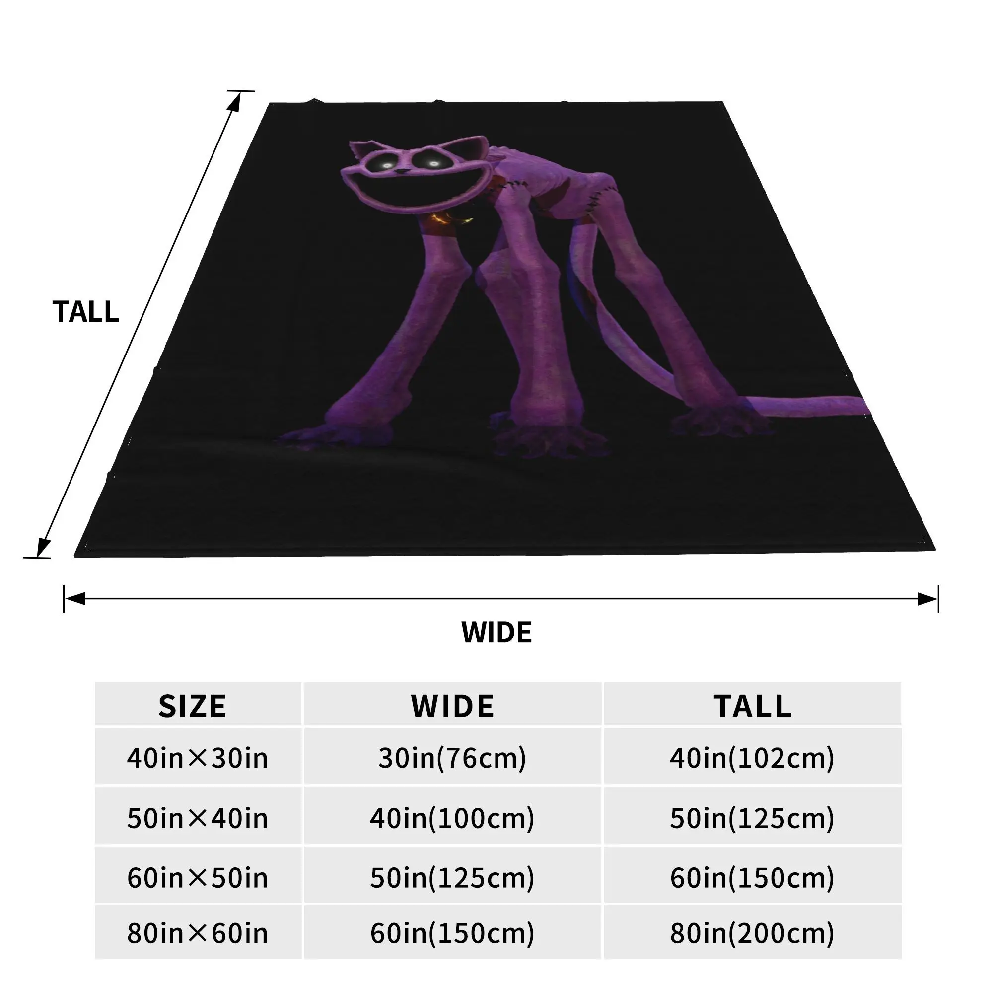 CATNAP Monster Blankets Soft Warm Flannel Throw Blanket Bedding for Bed Living room Picnic Travel Home Couch