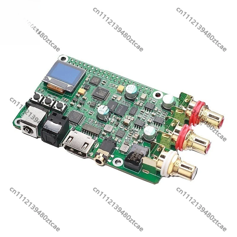 ES9038Q2M HiFi DAC Decoder Board, 32Bit 768K DSD512, Coaxial Fiber I2S Analog Output for 3B+ 4B