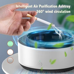 360° Surround Suction Intelligent Air Purification Ashtray, Indoor Household Intelligent Ashtray, Smart Cigarette Ashtray Air Pu