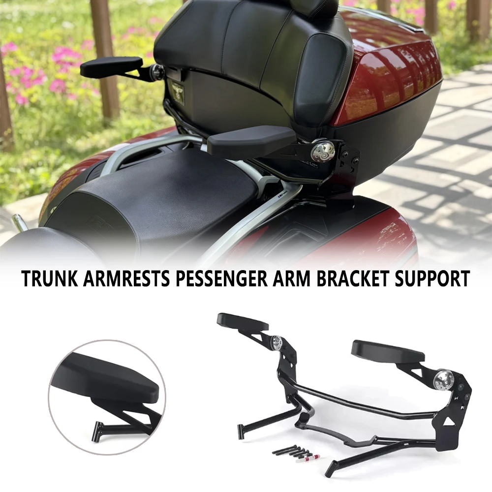 

New Motorcycle Black Adjustable Rear Passenger Armrests For BMW R1200RT R 1200 RT R 1250 RT R1250RT 2014-2025 2024 2023 2022
