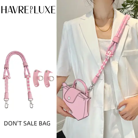 HAVREDELUXE Longchamp용 가방 스트랩, 미니 가방 개조 스트랩, 나일론 로프, 펀치 프리 숄더 스트랩, 78cm, 100cm Best5