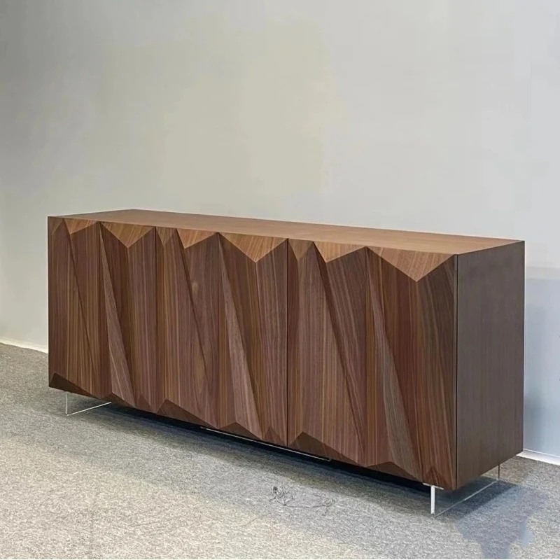 

Nordic retro style dining side cabinet, living room bucket cabinet, Japanese-style solid wood storage cabinet, modern design,