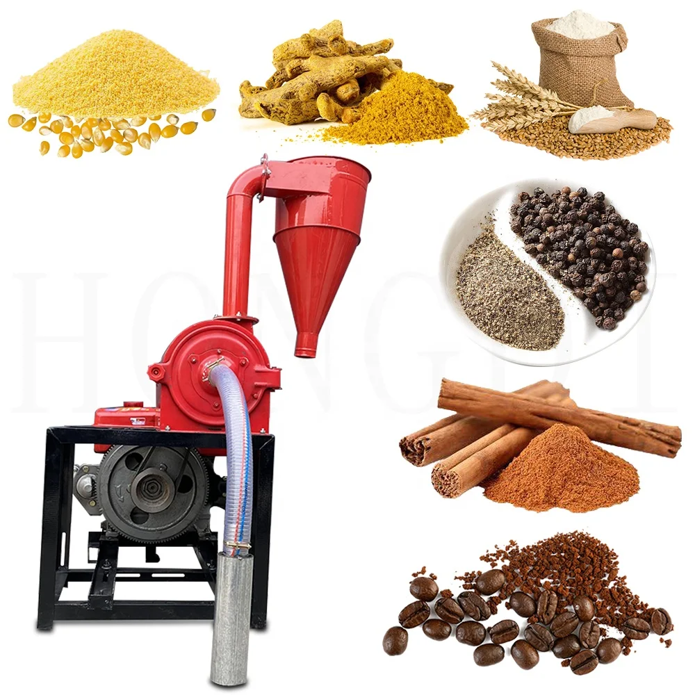 Model Crushing For Turmeric Sugar Crystals Grinding Machine Corn Powder Machine Fennel Spice Crusher