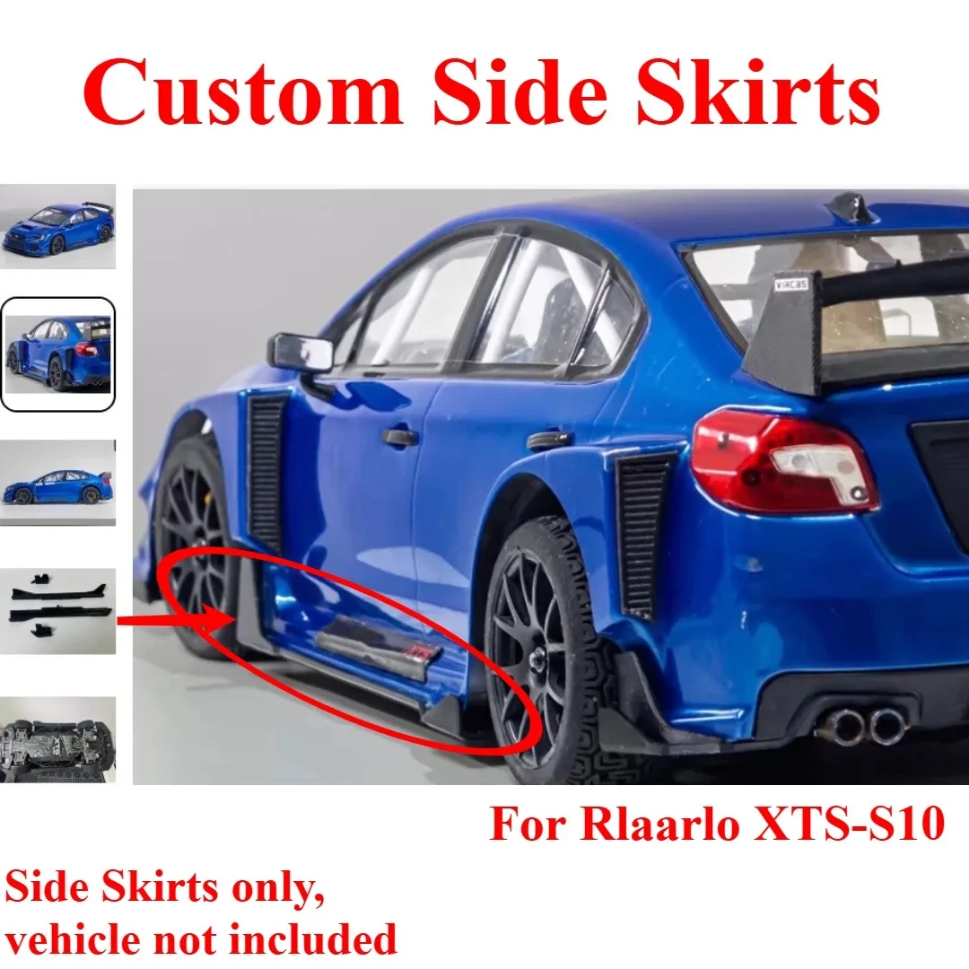 RC Rally Car Decorative Custom Side Skirts Canards Air Intake Vents For Rlaarlo XTS-S10 Simulated Exterior Upgrade Accessories view 2