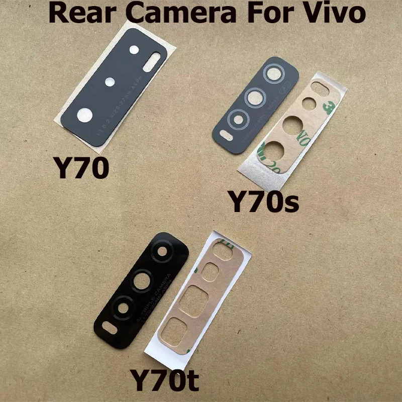 Rear Back Camera Glass Lens With Adhesive Sticker For Vivo Y70 Y70t Y70s Camera Protector Replacement Parts