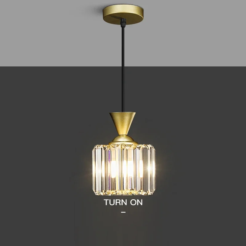 

Crystal Pendant Lights Fixture Gold Black Kitchen Dining Room Bedside Hanging Lamps Luminaire Suspension Lights Lamps Aesthetic