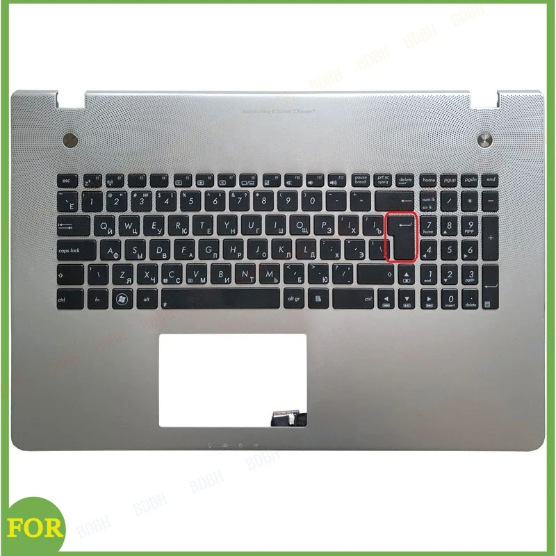 New Russian Keyboard for Asus N76 N76VB N76VJ N76VM N76VZ RU Laptop keyboard  with Palmrest Upper cover